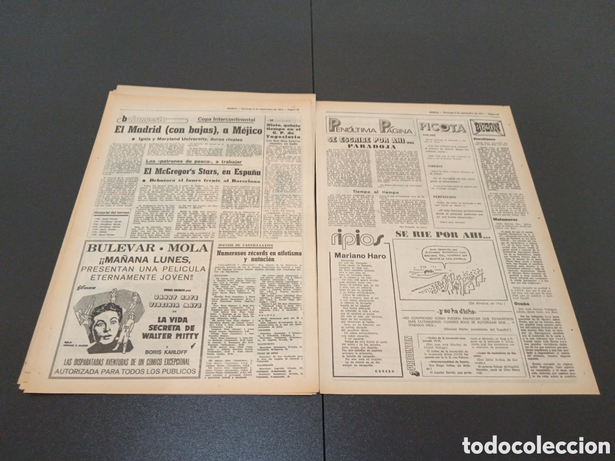 Coleccionismo deportivo: MARCA 08/09/1974 - Foto 9