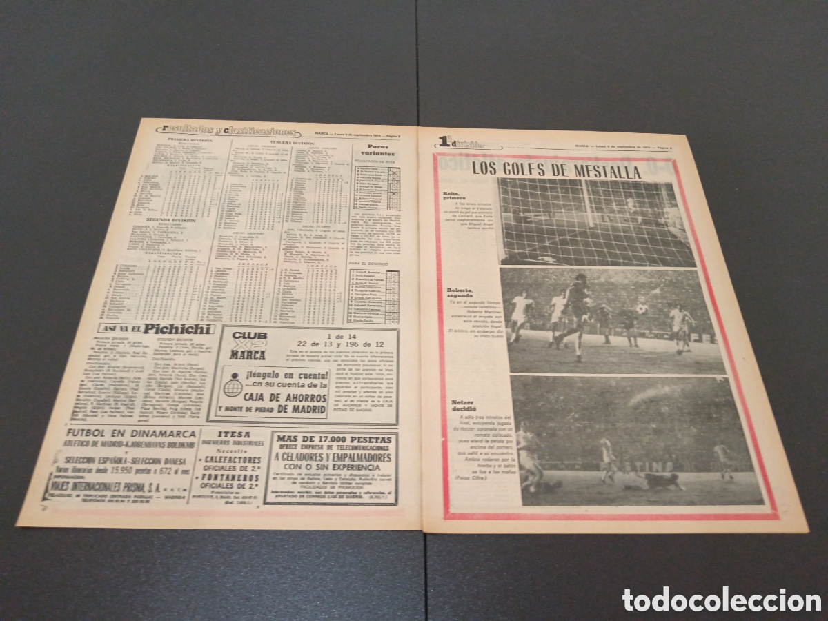 Coleccionismo deportivo: MARCA 09/09/1974 - Foto 2