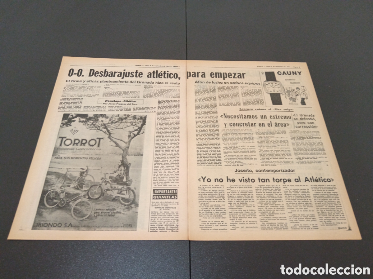 Coleccionismo deportivo: MARCA 09/09/1974 - Foto 3