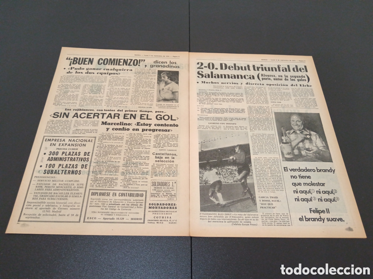 Coleccionismo deportivo: MARCA 09/09/1974 - Foto 4
