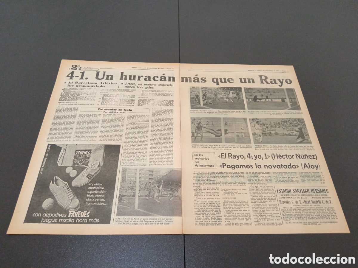 Coleccionismo deportivo: MARCA 09/09/1974 - Foto 6