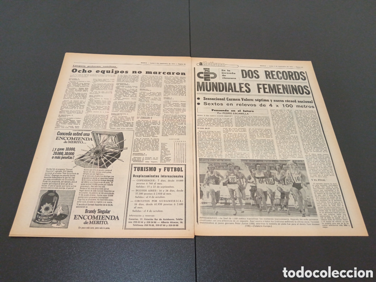 Coleccionismo deportivo: MARCA 09/09/1974 - Foto 11