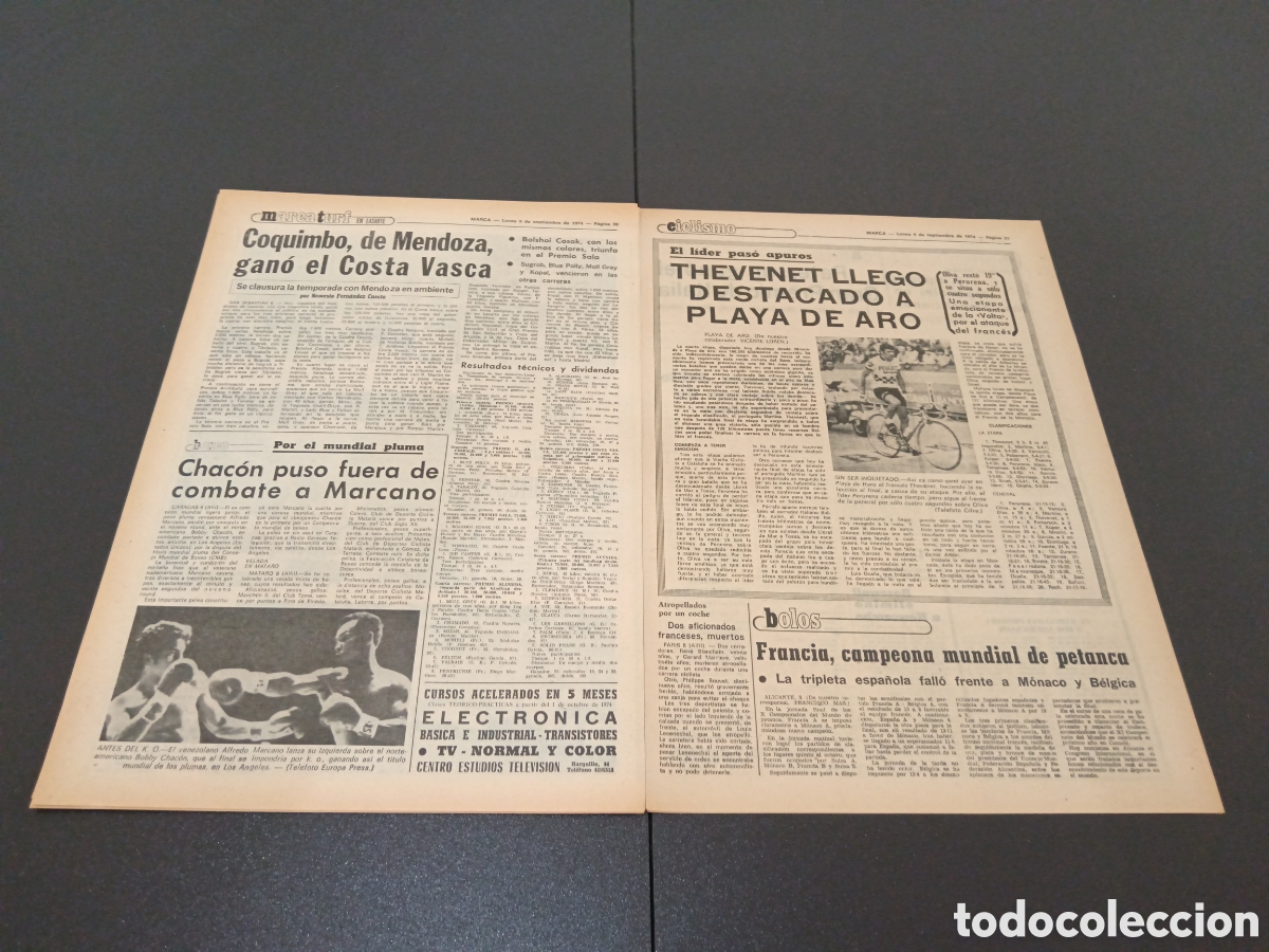 Coleccionismo deportivo: MARCA 09/09/1974 - Foto 13