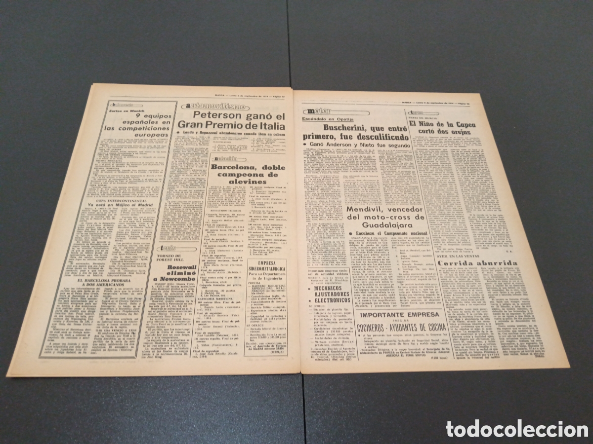 Coleccionismo deportivo: MARCA 09/09/1974 - Foto 14