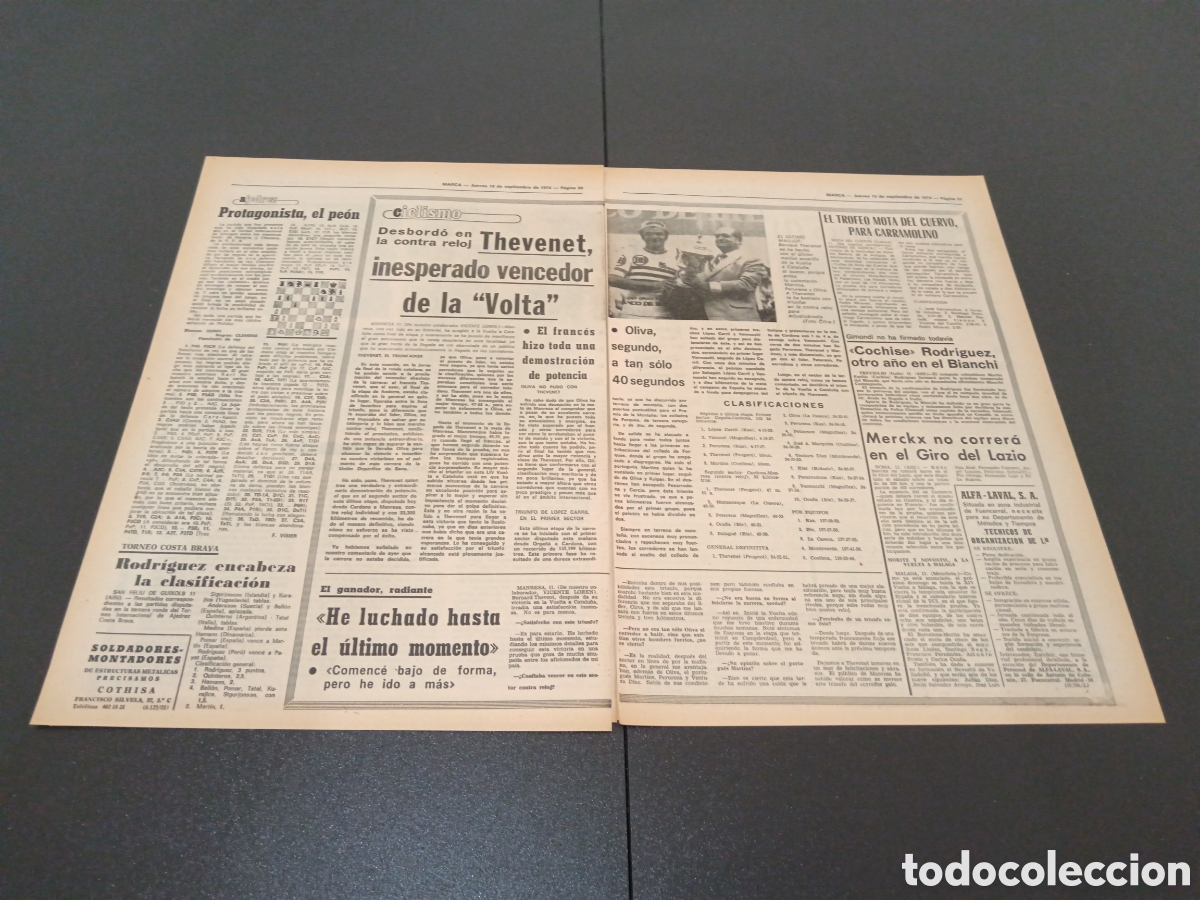 Coleccionismo deportivo: MARCA 12/09/1974 - Foto 4