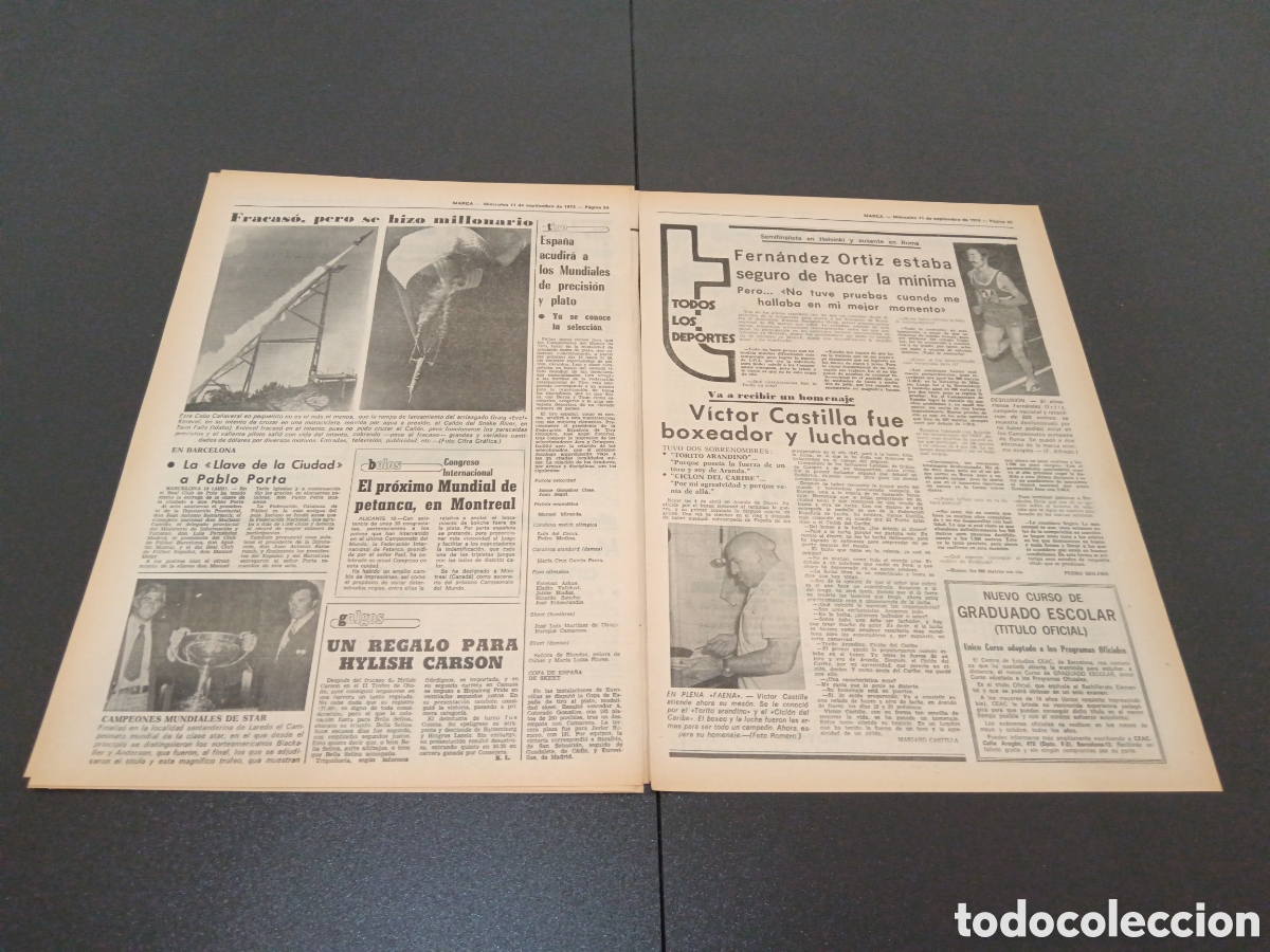 Coleccionismo deportivo: MARCA 12/09/1974 - Foto 6