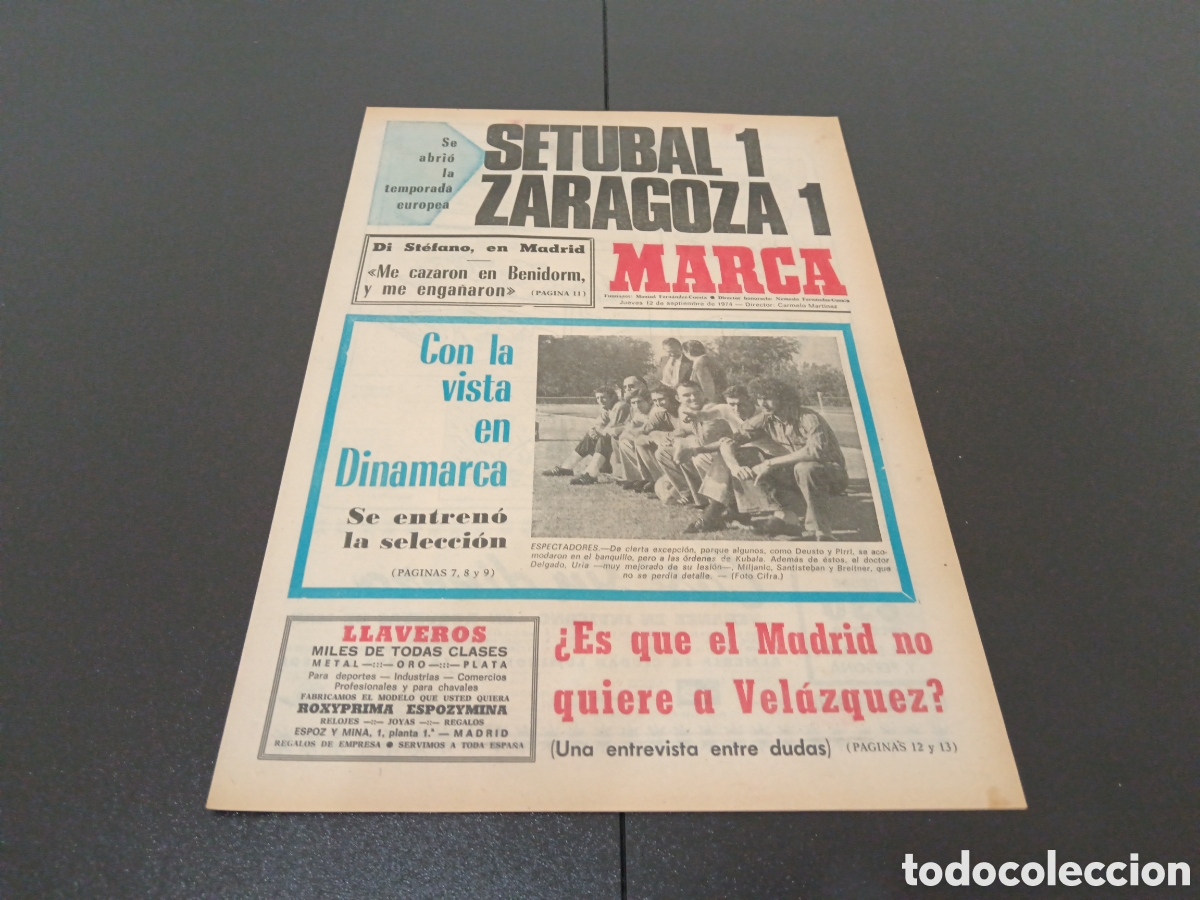 Coleccionismo deportivo: MARCA 12/09/1974 - Foto 1
