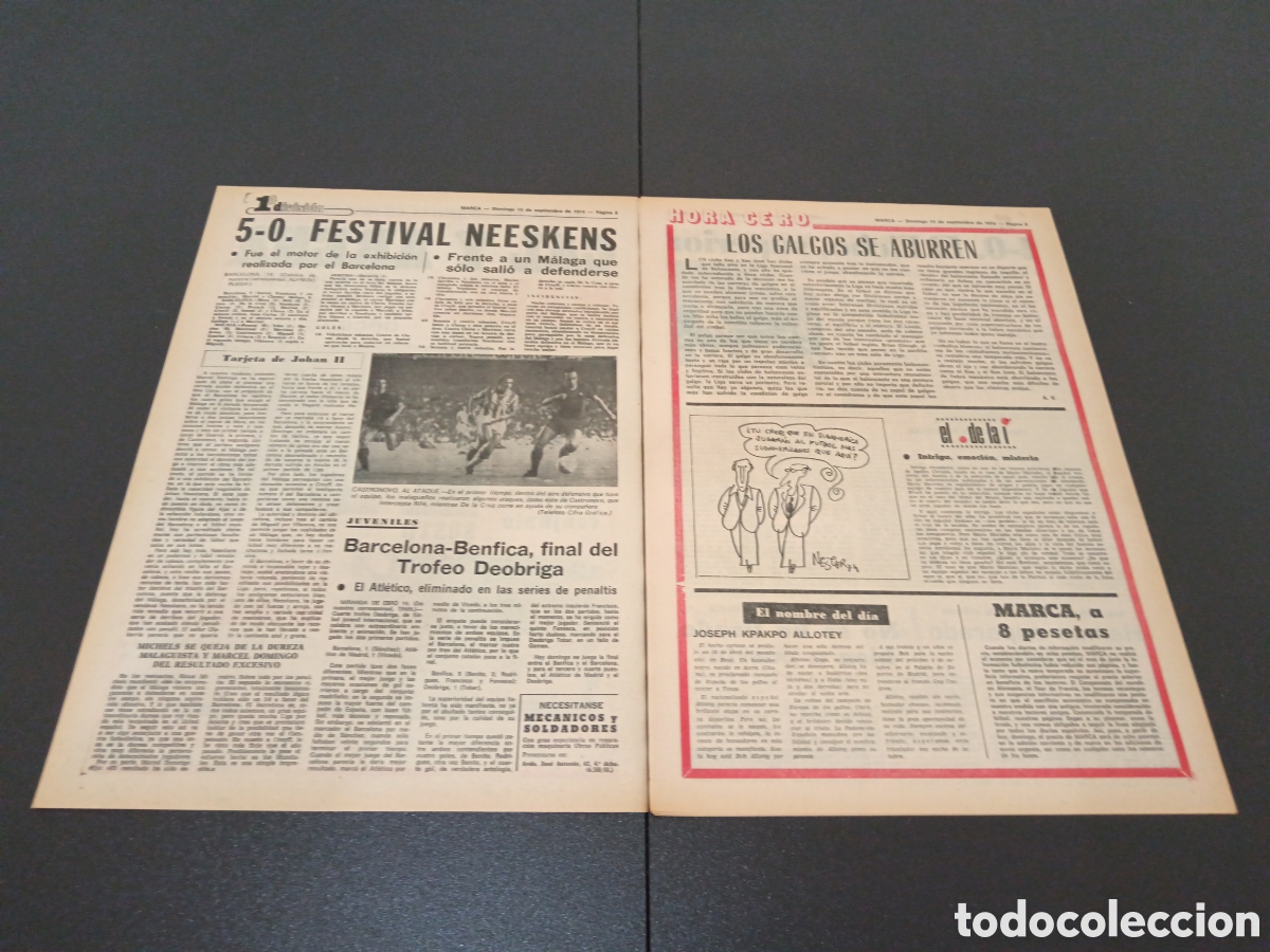 Coleccionismo deportivo: MARCA 15/09/1974 - Foto 2