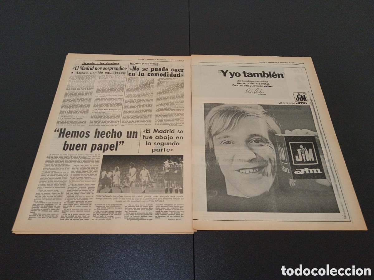 Coleccionismo deportivo: MARCA 15/09/1974 - Foto 4