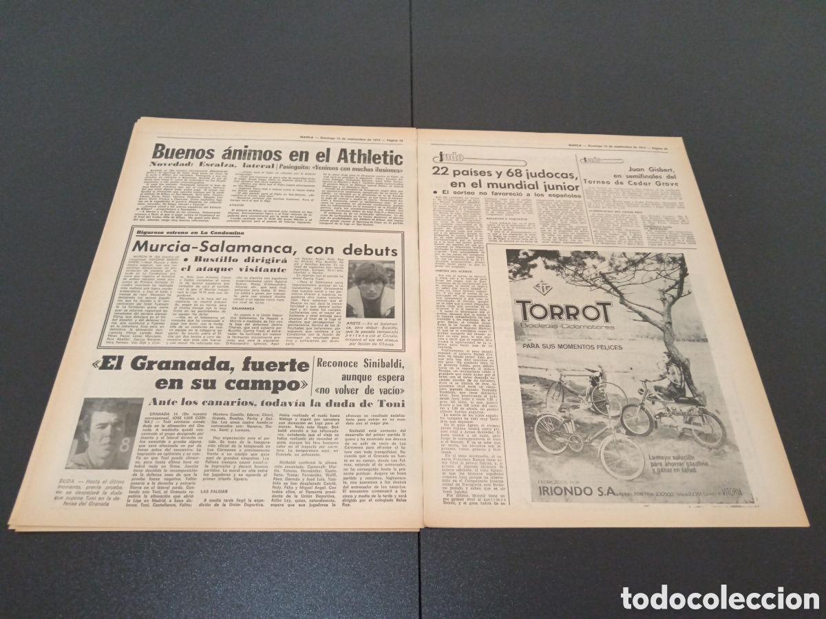 Coleccionismo deportivo: MARCA 15/09/1974 - Foto 6