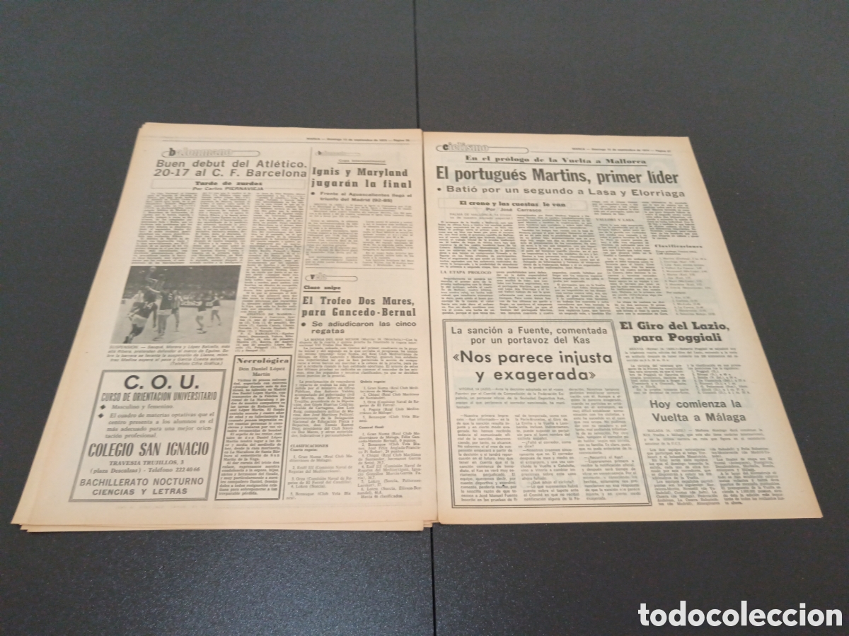 Coleccionismo deportivo: MARCA 15/09/1974 - Foto 7