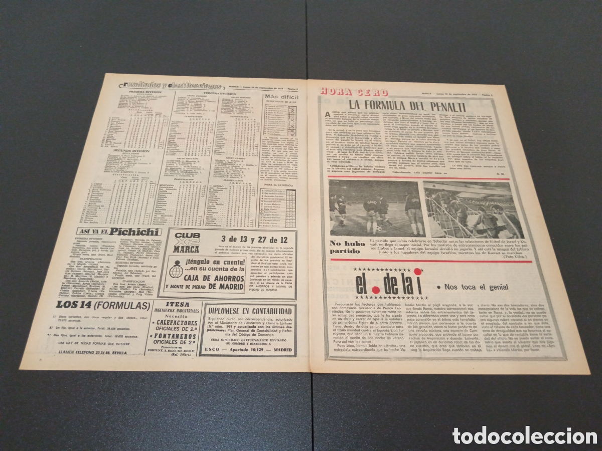 Coleccionismo deportivo: MARCA 16/09/1974 - Foto 2