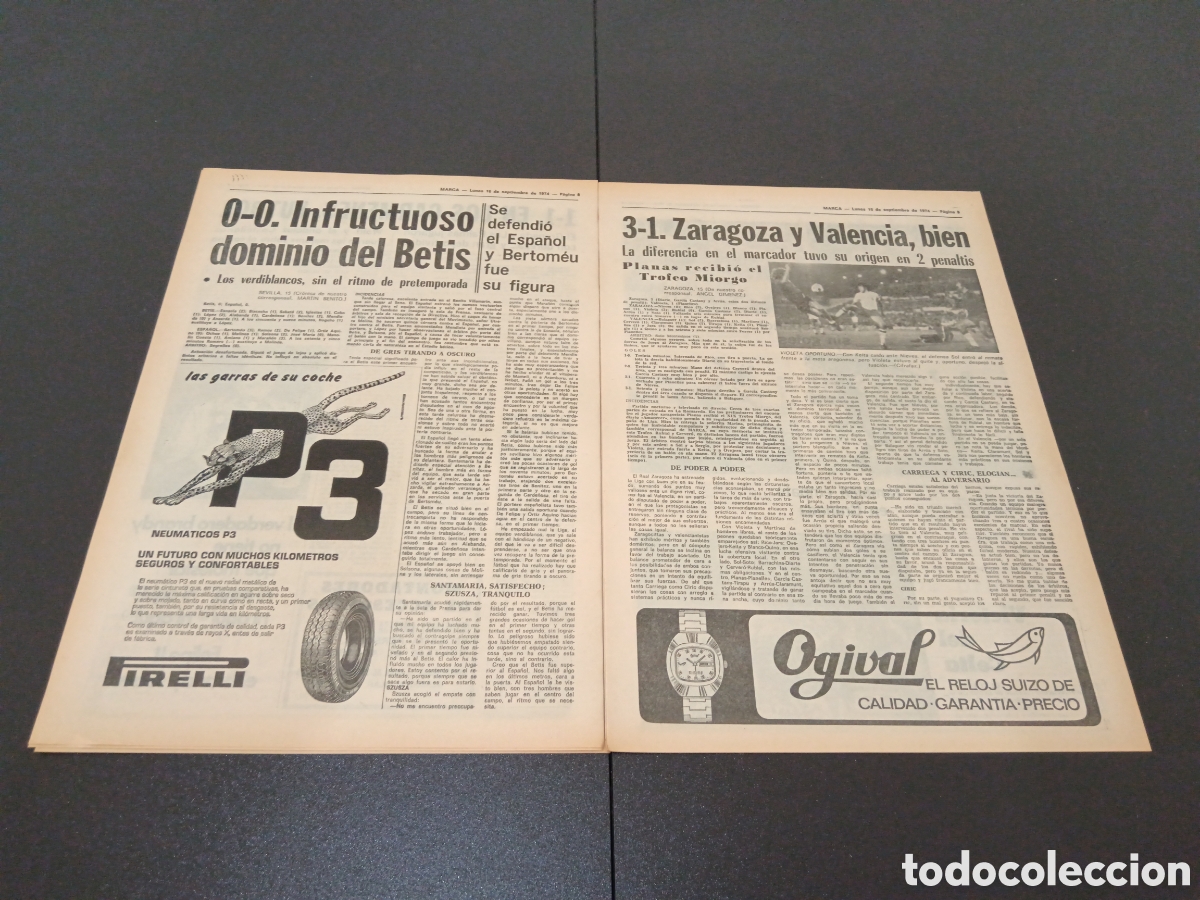 Coleccionismo deportivo: MARCA 16/09/1974 - Foto 5