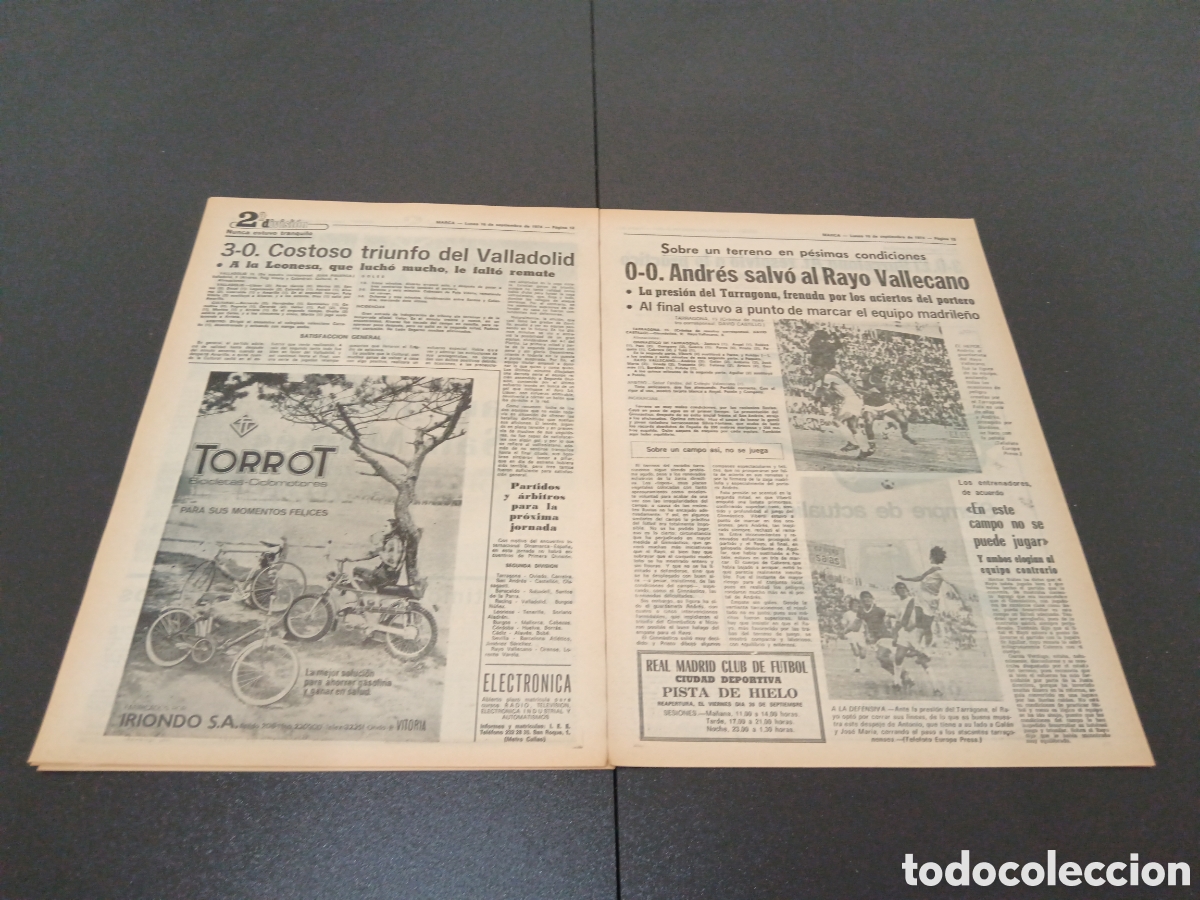 Coleccionismo deportivo: MARCA 16/09/1974 - Foto 7