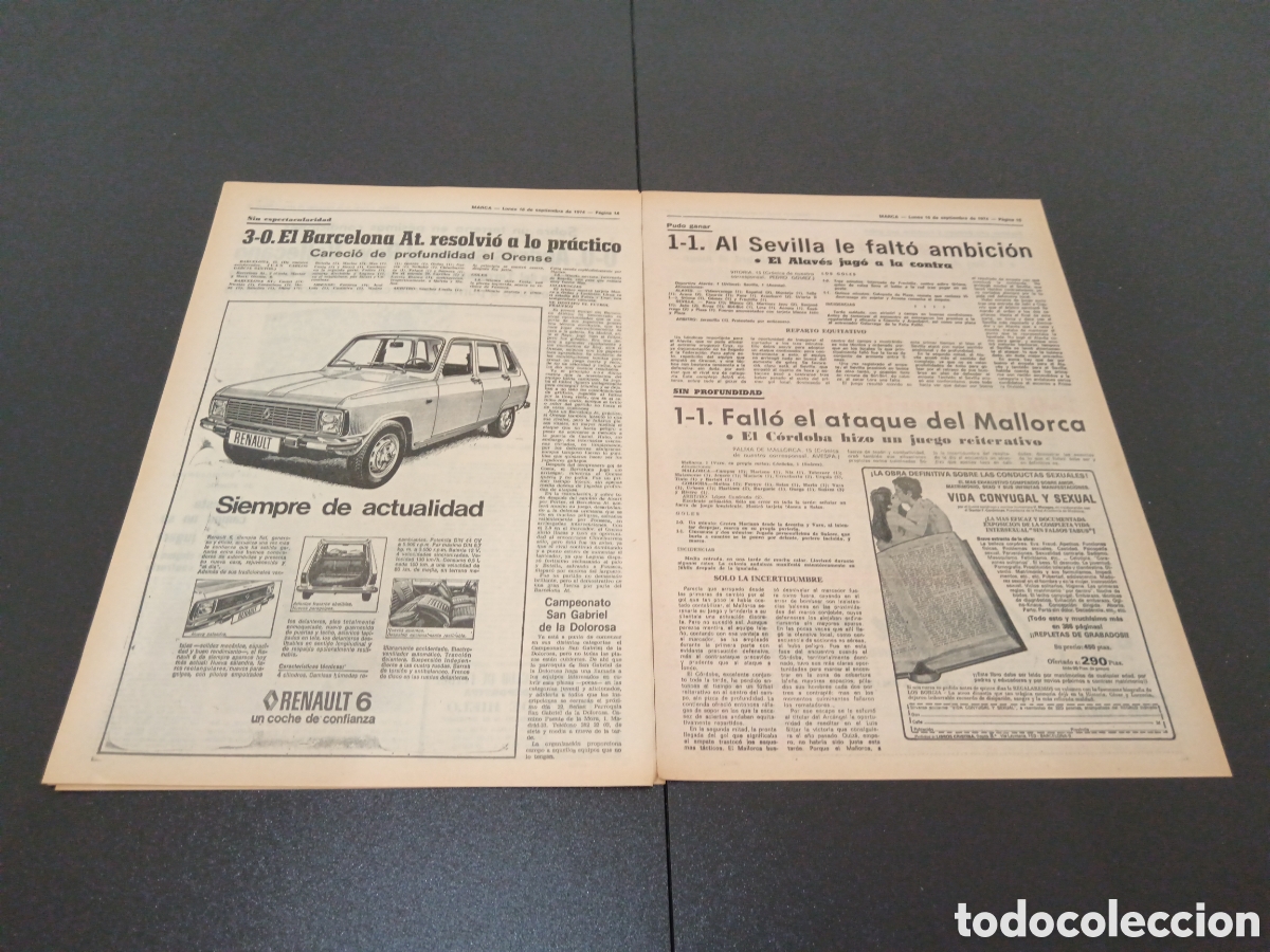 Coleccionismo deportivo: MARCA 16/09/1974 - Foto 8