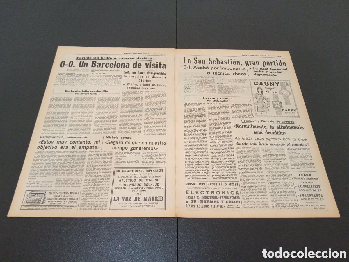 Coleccionismo deportivo: MARCA 19/09/1974 - Foto 3
