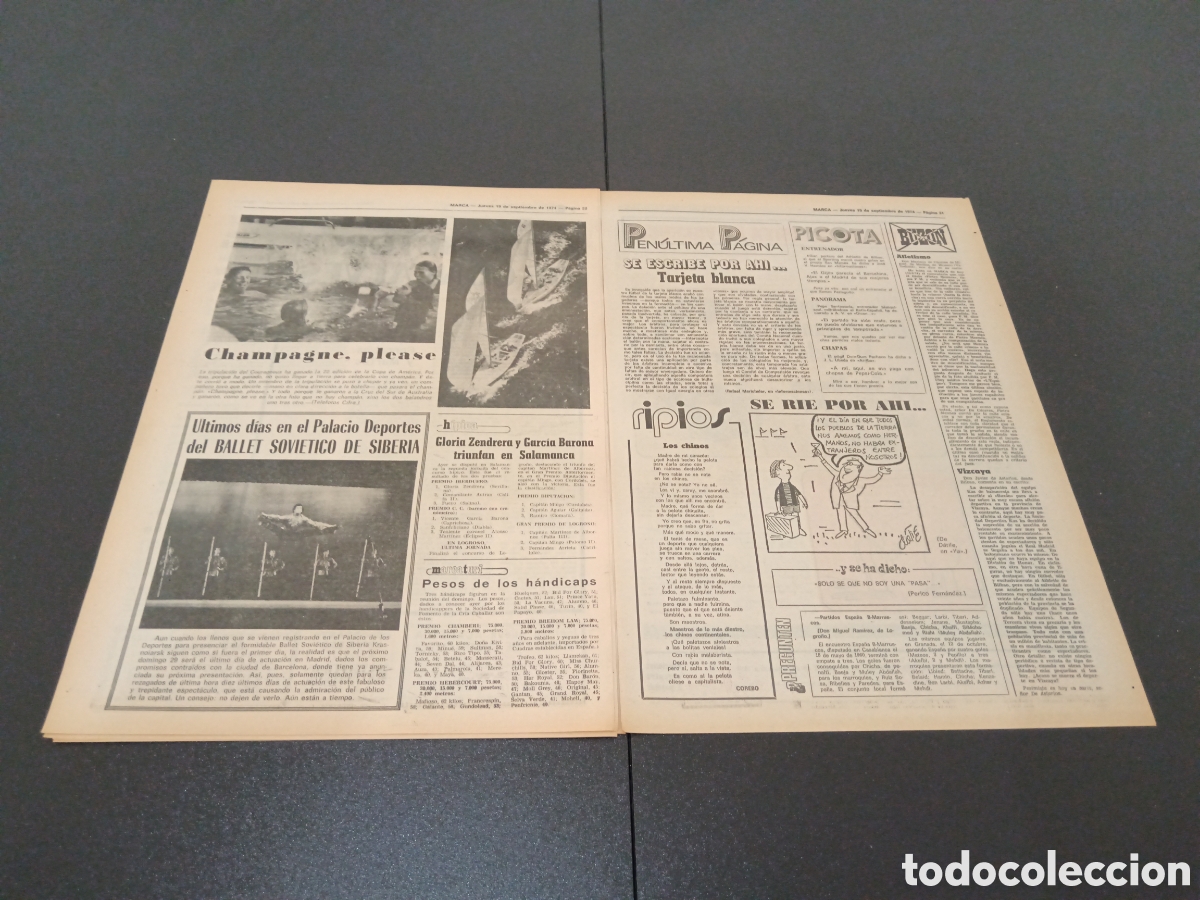 Coleccionismo deportivo: MARCA 19/09/1974 - Foto 6