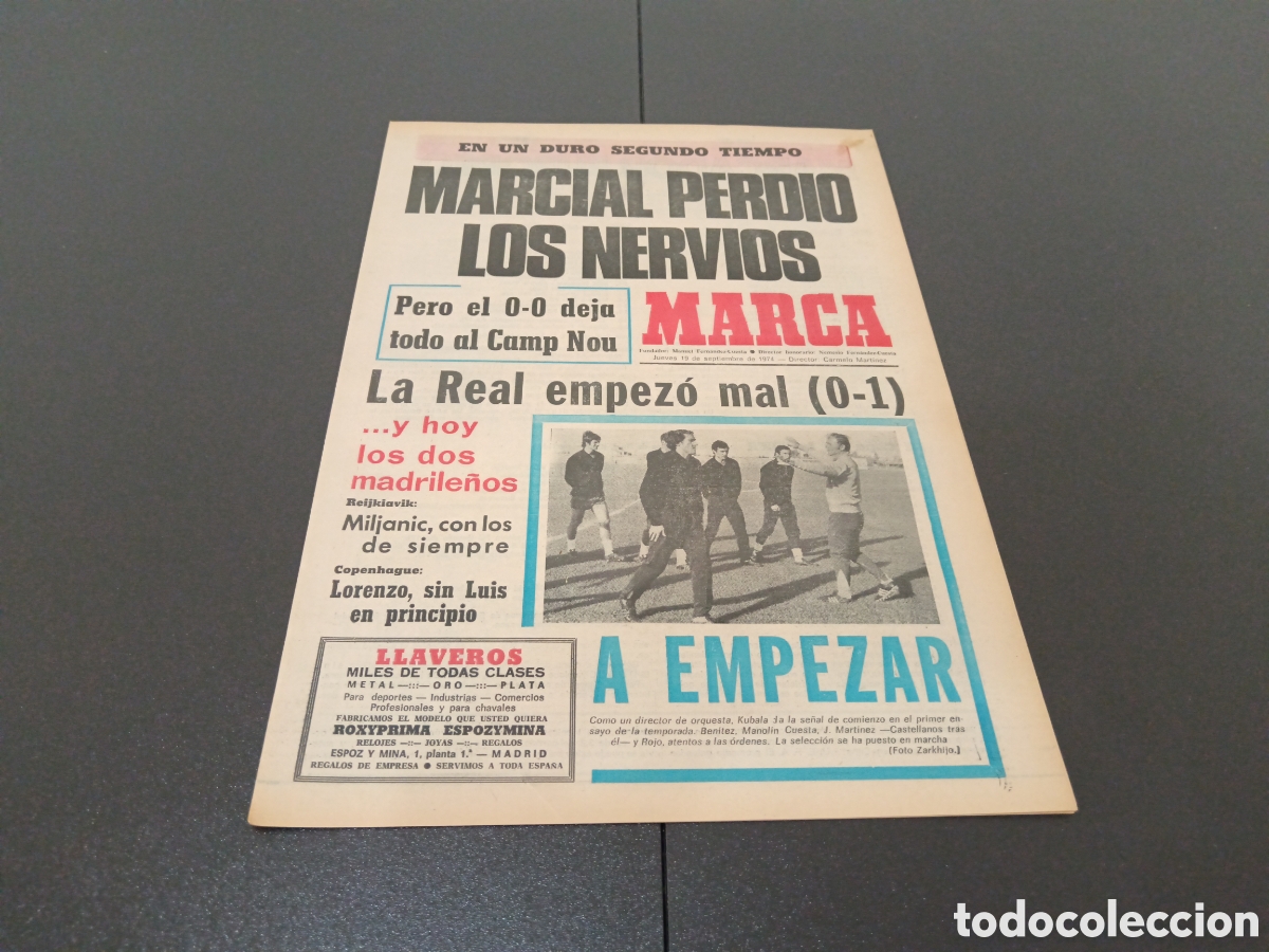 Coleccionismo deportivo: MARCA 19/09/1974 - Foto 1