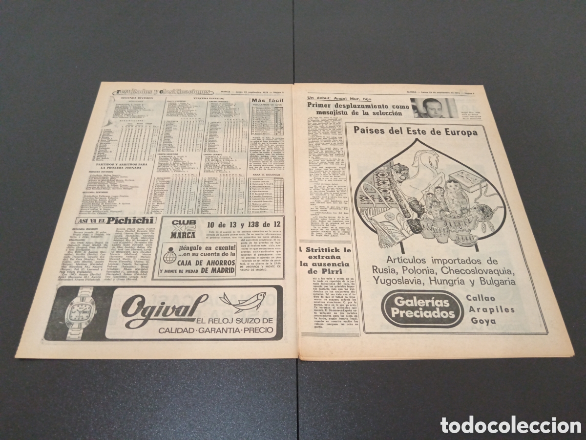 Coleccionismo deportivo: MARCA 23/09/1974 - Foto 2