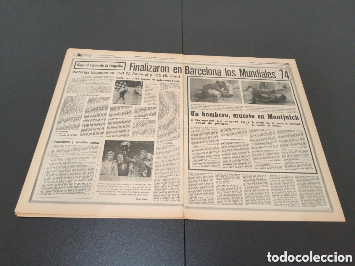 Coleccionismo deportivo: MARCA 23/09/1974 - Foto 7