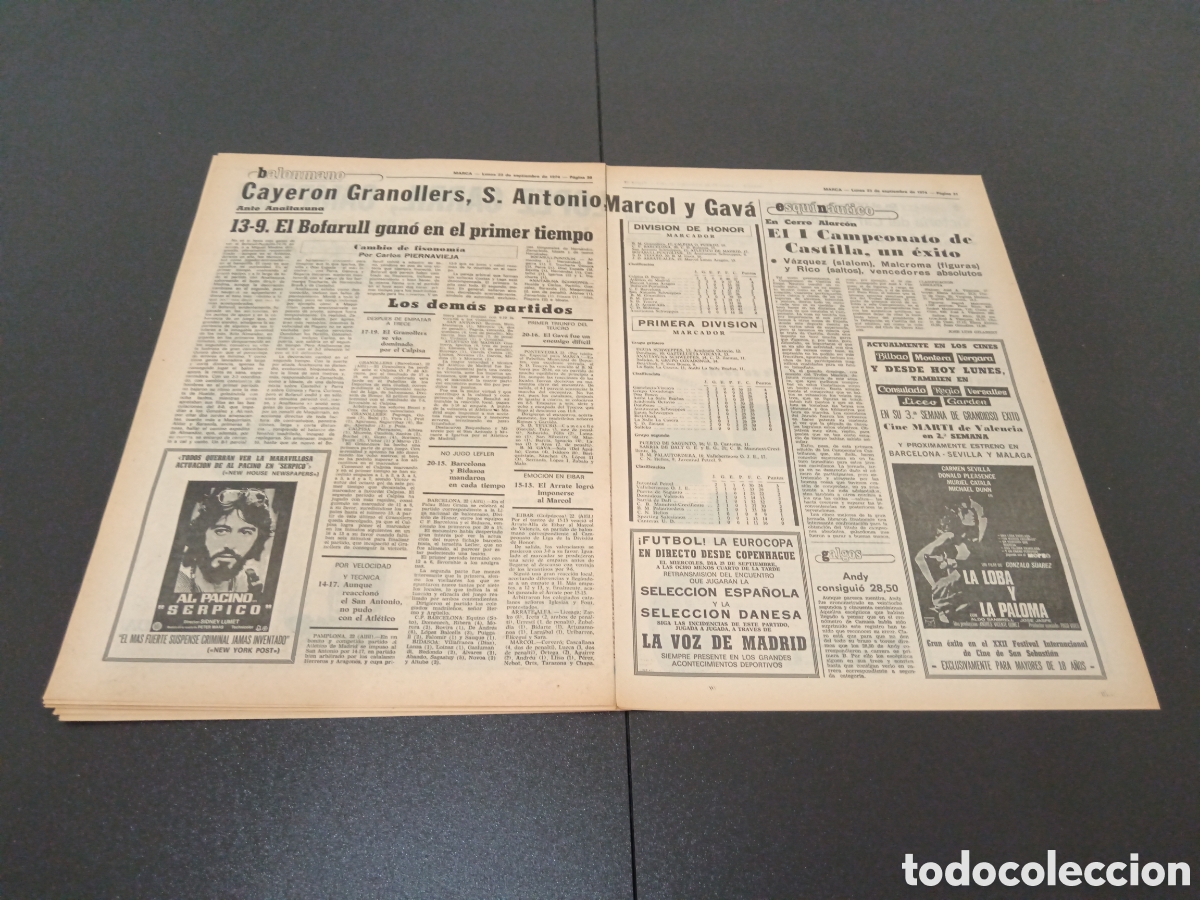 Coleccionismo deportivo: MARCA 23/09/1974 - Foto 11