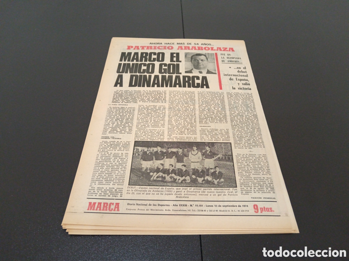 Coleccionismo deportivo: MARCA 23/09/1974 - Foto 13