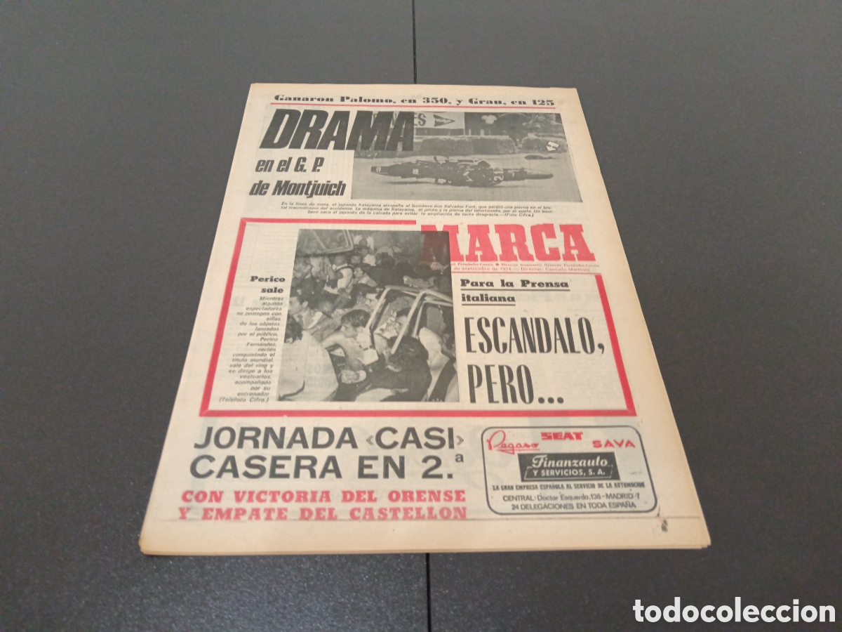Coleccionismo deportivo: MARCA 23/09/1974 - Foto 1