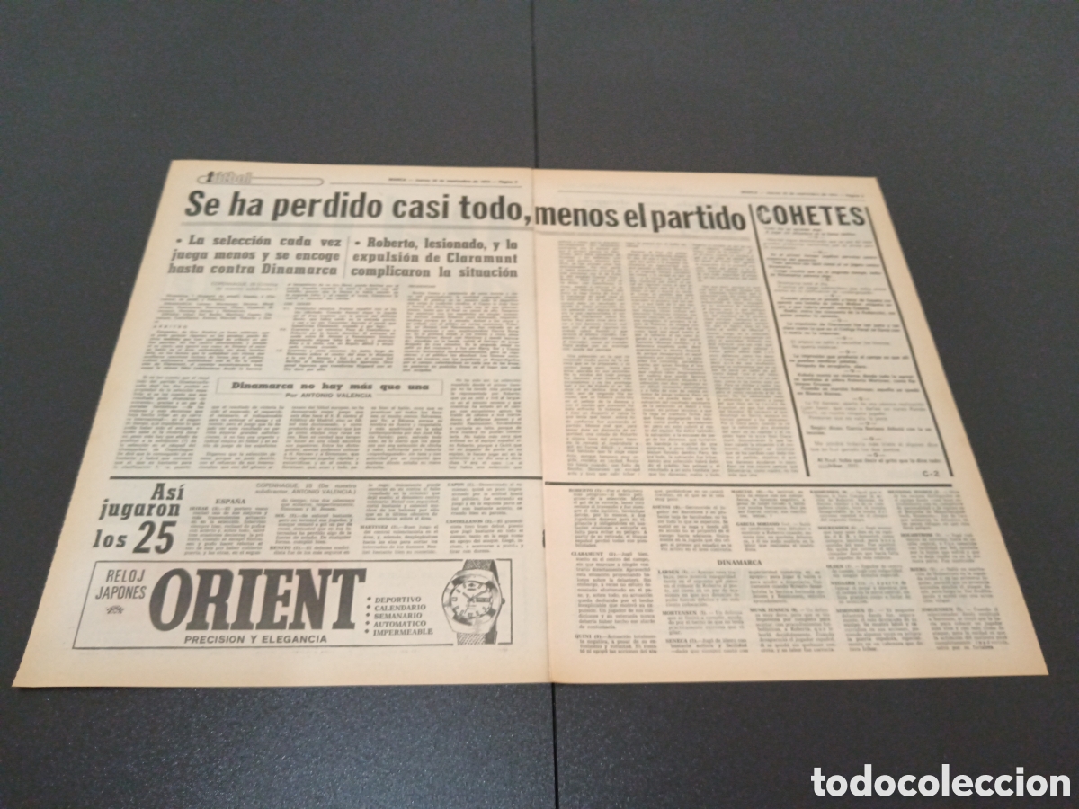 Coleccionismo deportivo: MARCA 26/09/1974 - Foto 2