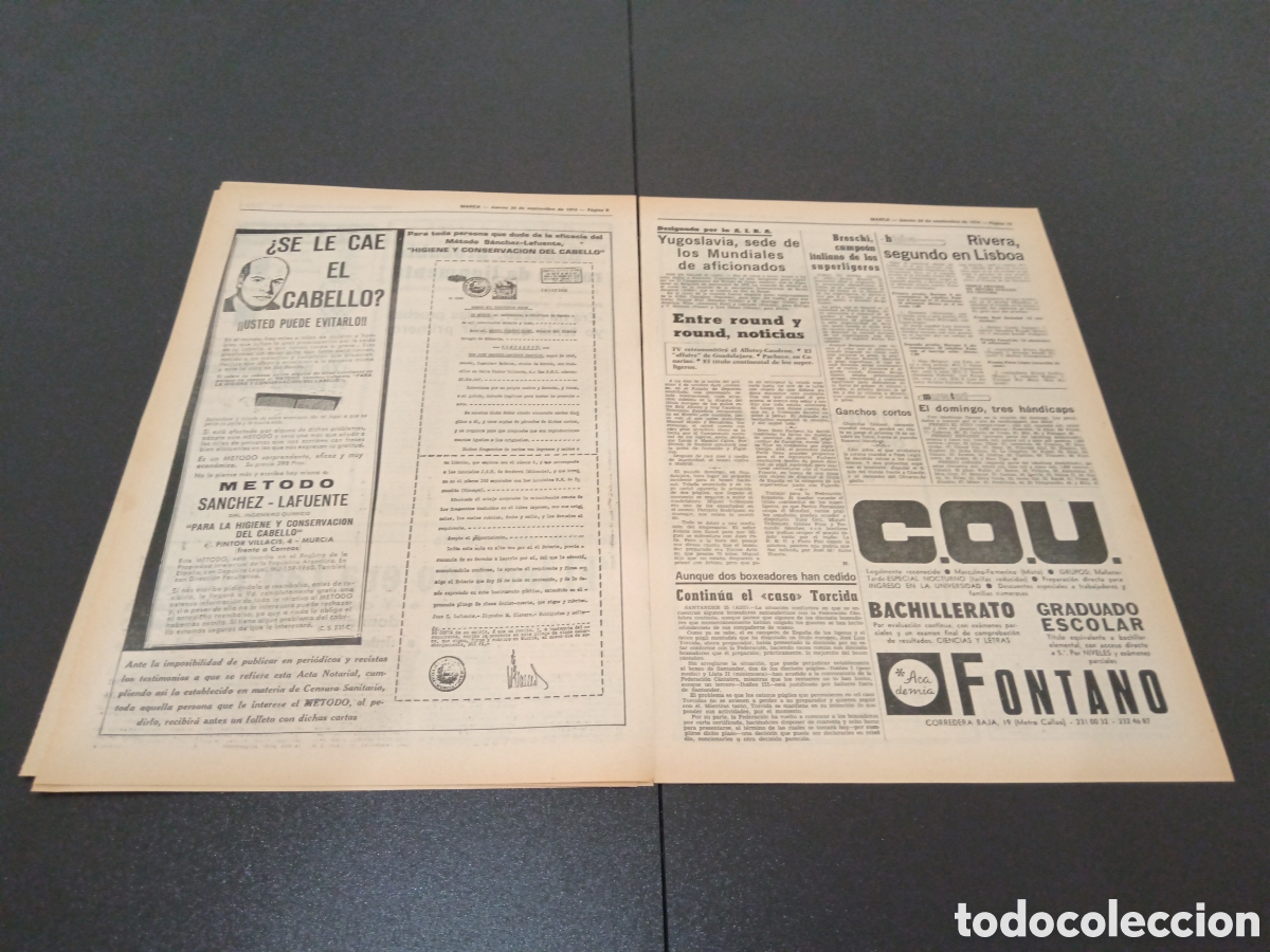 Coleccionismo deportivo: MARCA 26/09/1974 - Foto 4