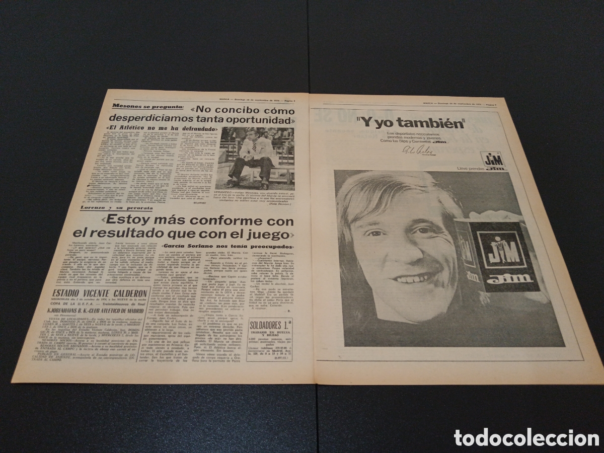 Coleccionismo deportivo: MARCA 29/09/1974 - Foto 3