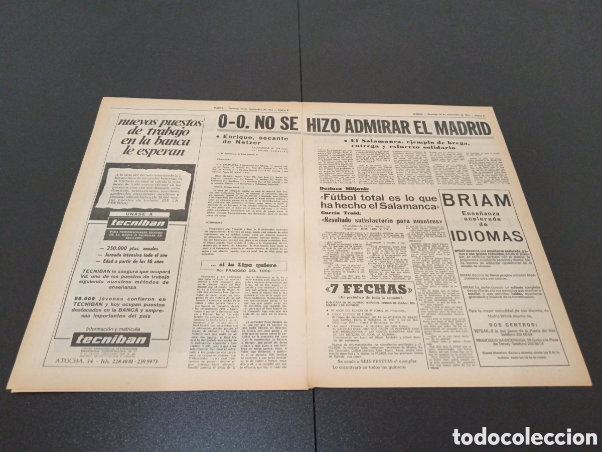 Coleccionismo deportivo: MARCA 29/09/1974 - Foto 4