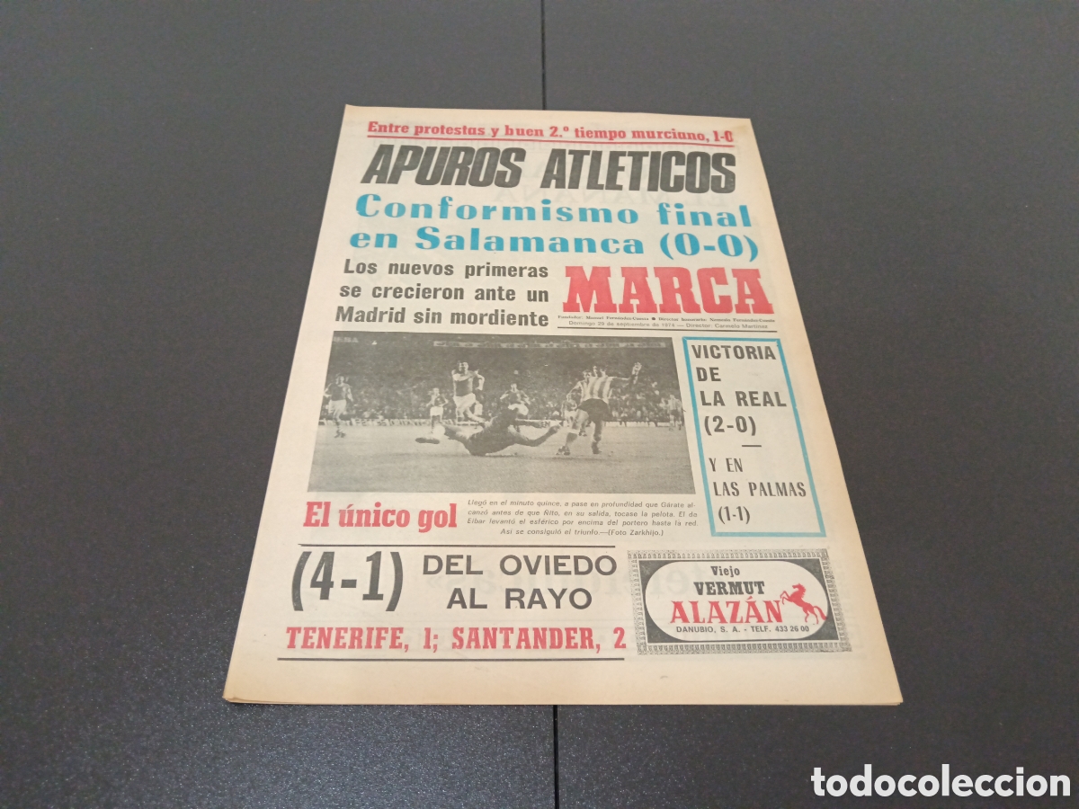 Coleccionismo deportivo: MARCA 29/09/1974 - Foto 1