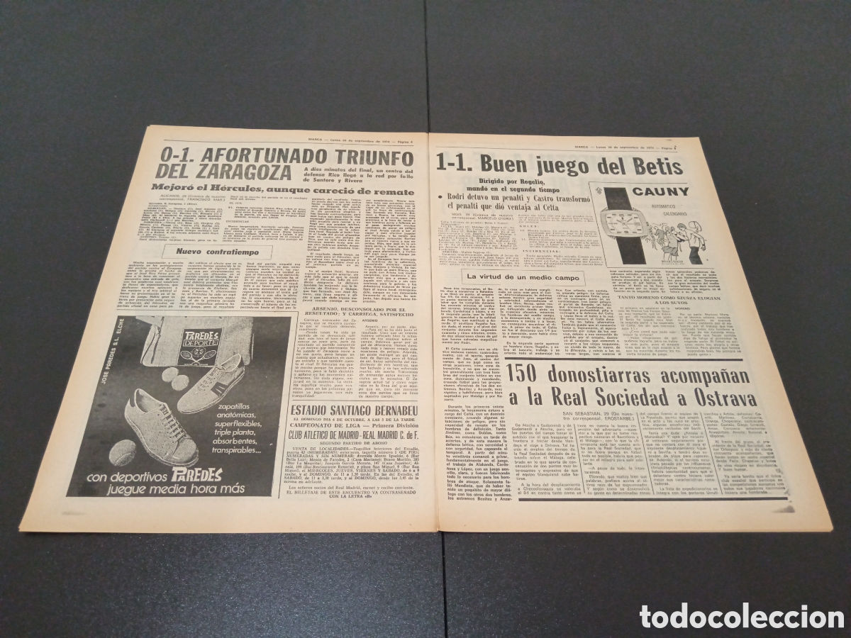 Coleccionismo deportivo: MARCA 30/09/1974 - Foto 3