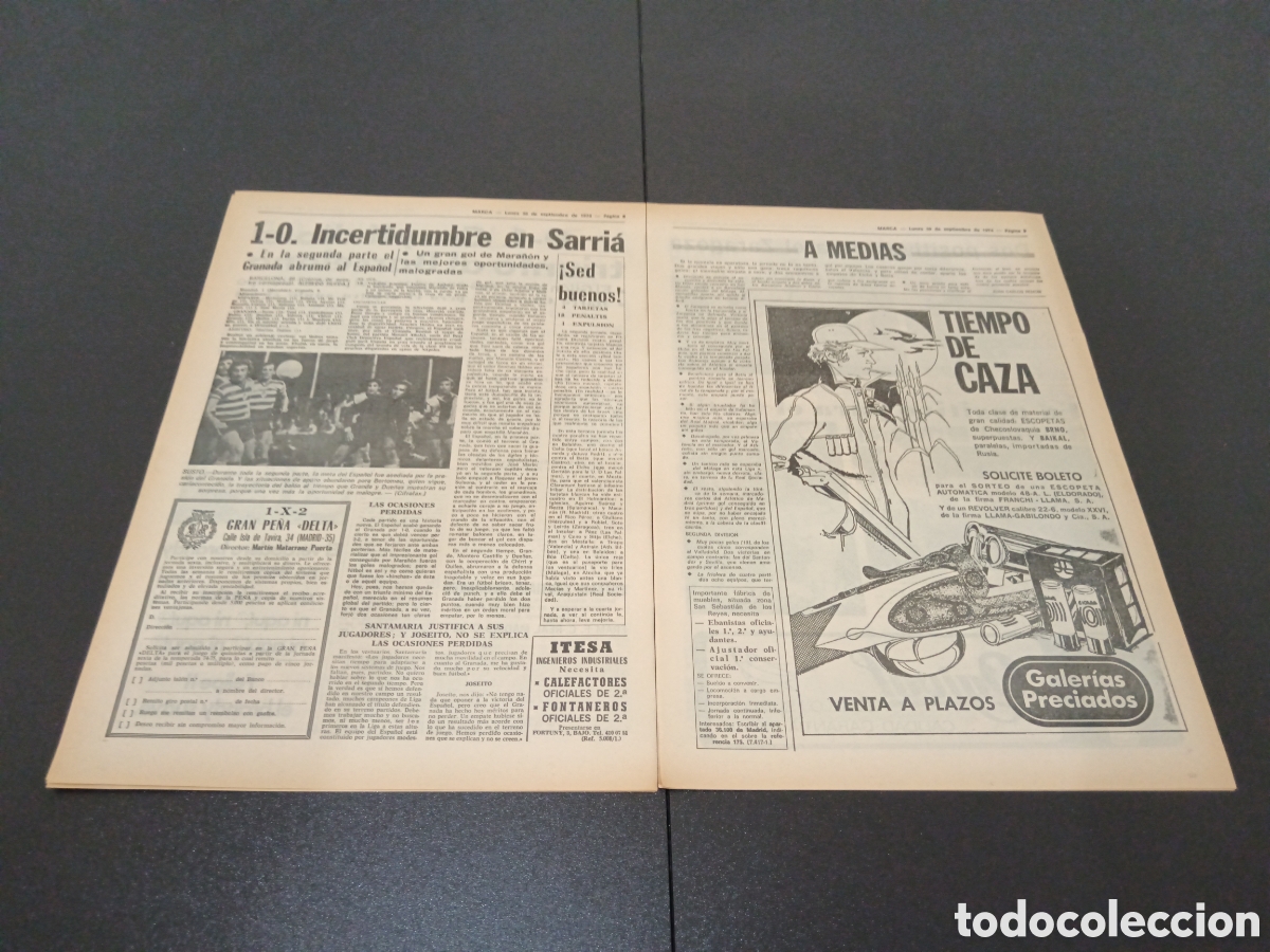 Coleccionismo deportivo: MARCA 30/09/1974 - Foto 5