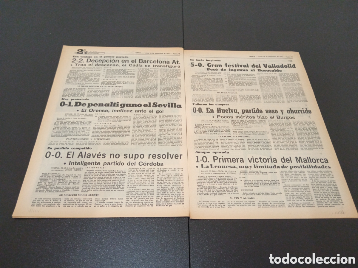 Coleccionismo deportivo: MARCA 30/09/1974 - Foto 7