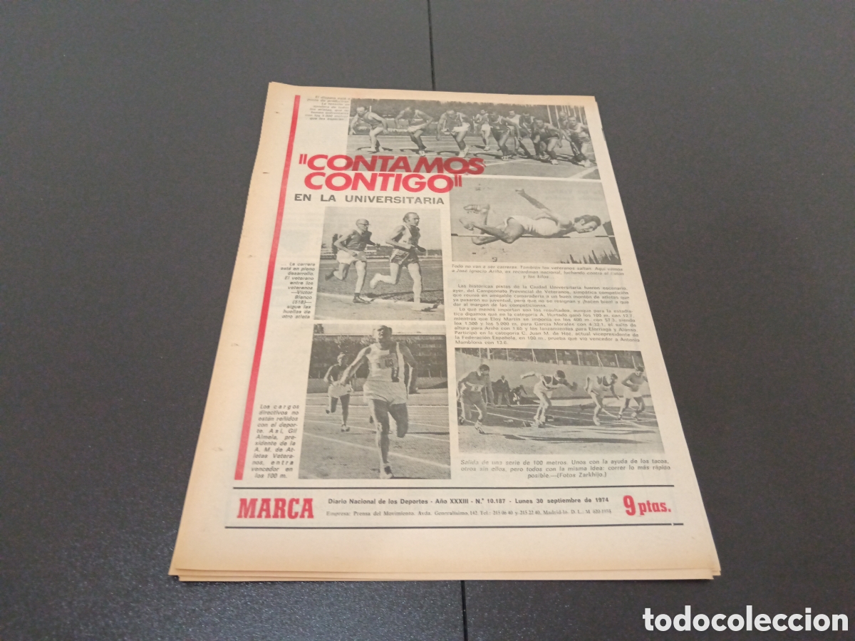 Coleccionismo deportivo: MARCA 30/09/1974 - Foto 11