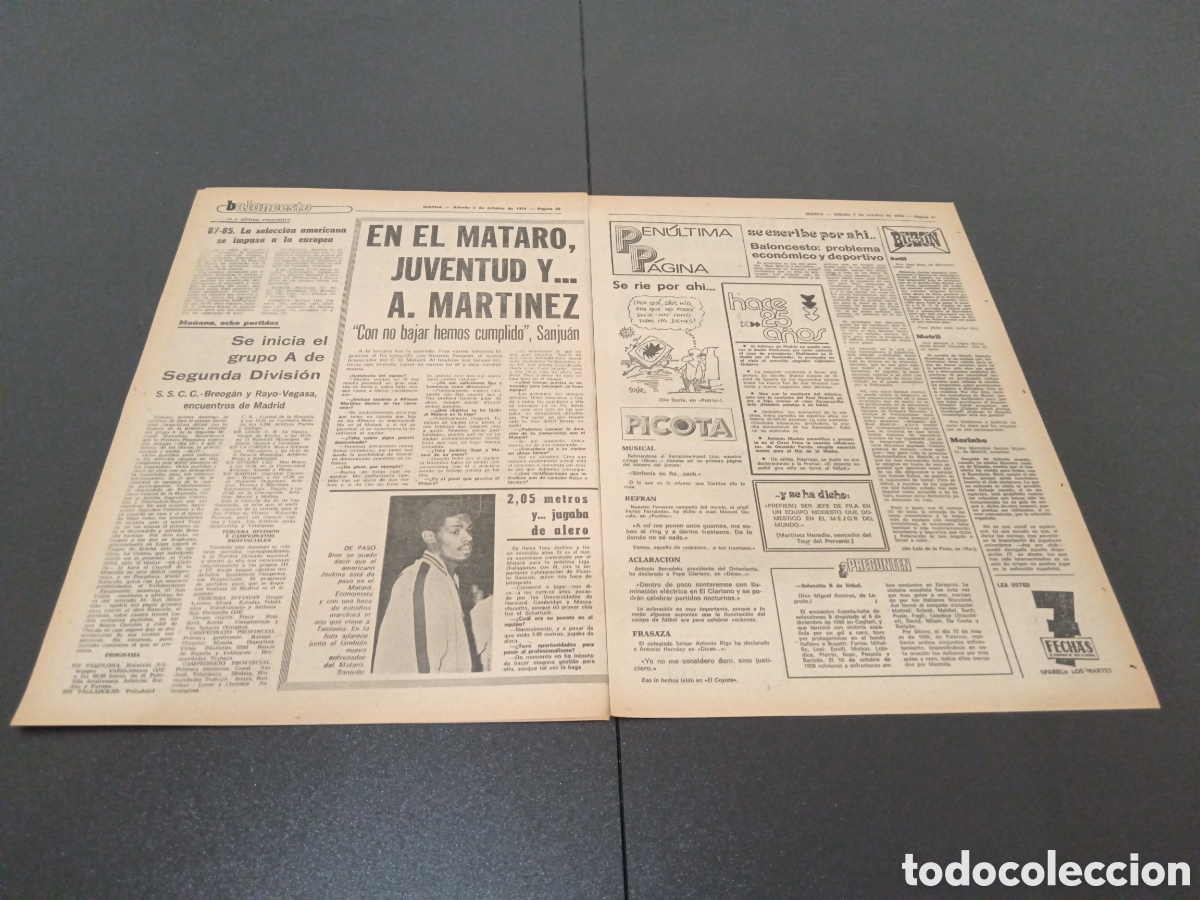Coleccionismo deportivo: MARCA 05/10/1974 - Foto 4