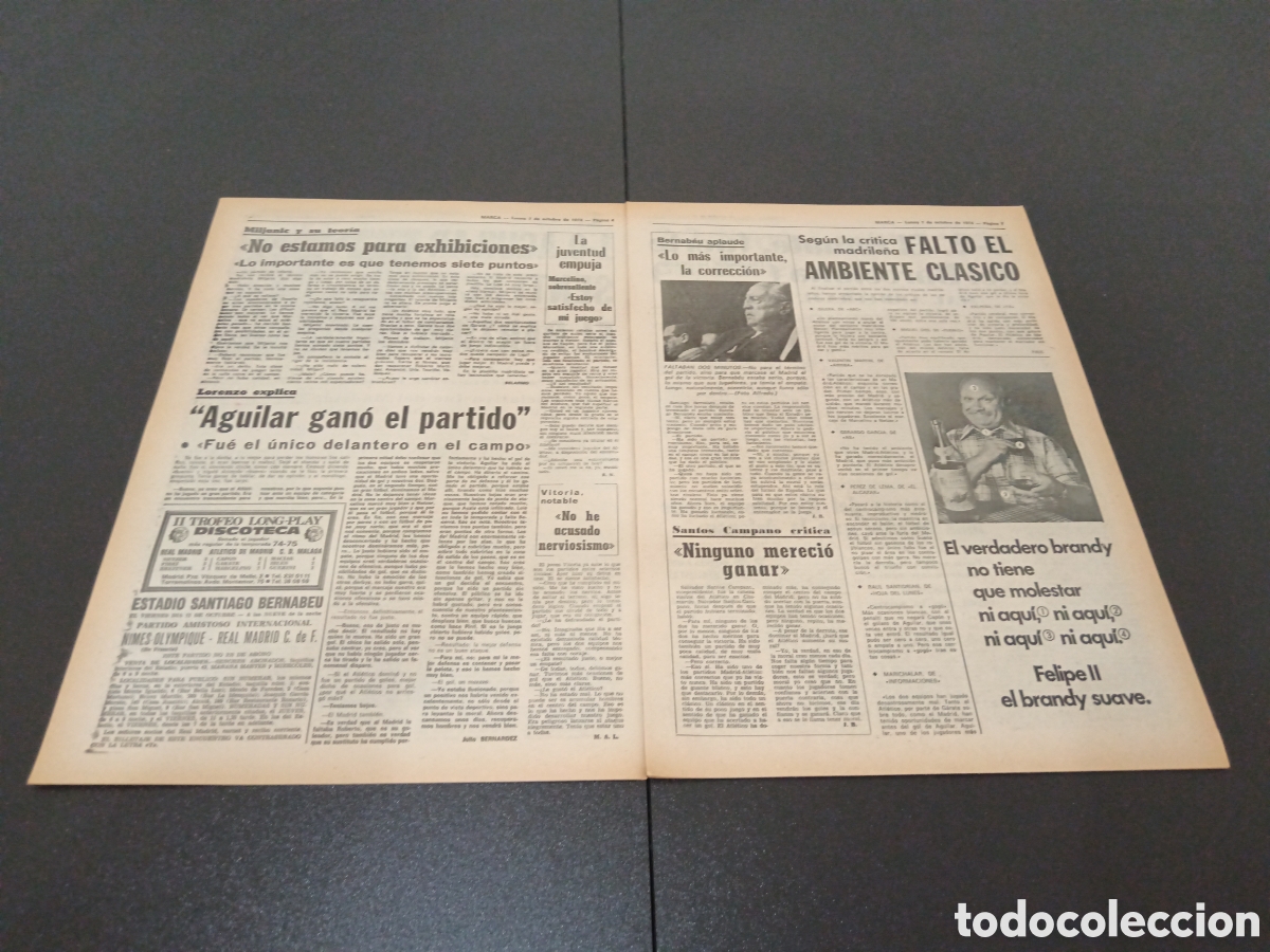 Coleccionismo deportivo: MARCA 07/10/1974 - Foto 3
