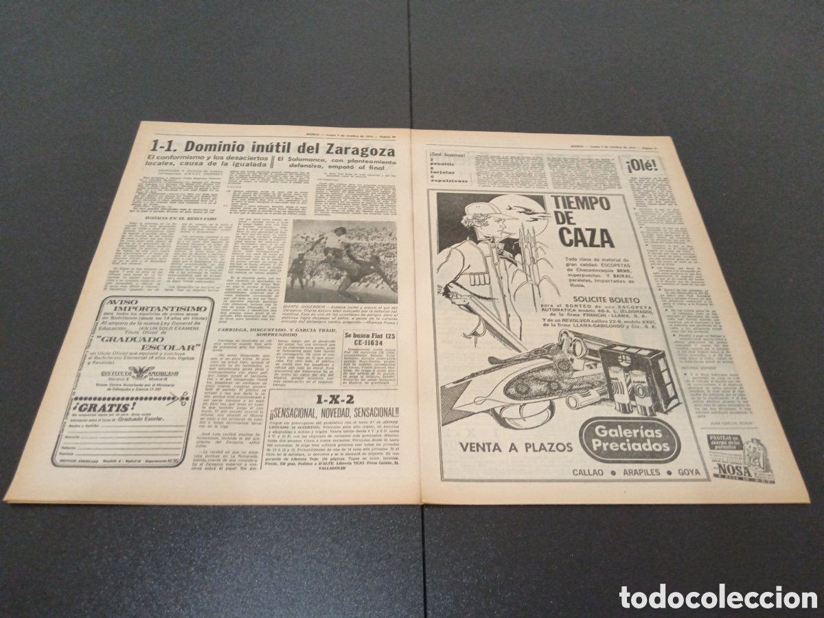 Coleccionismo deportivo: MARCA 07/10/1974 - Foto 5