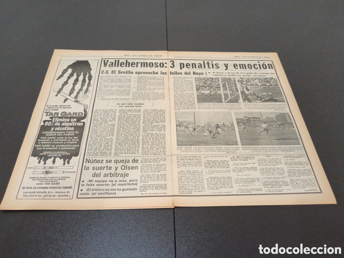 Coleccionismo deportivo: MARCA 07/10/1974 - Foto 11