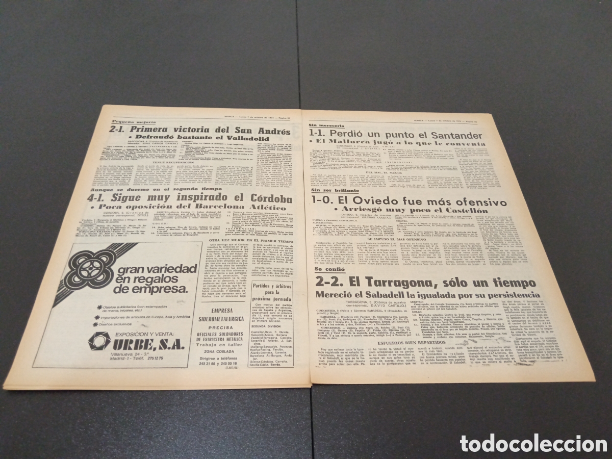 Coleccionismo deportivo: MARCA 07/10/1974 - Foto 12