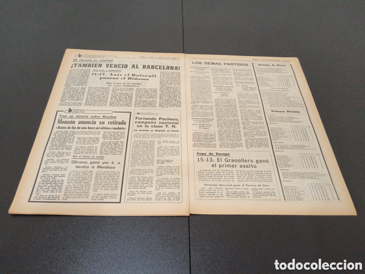 Coleccionismo deportivo: MARCA 07/10/1974 - Foto 14