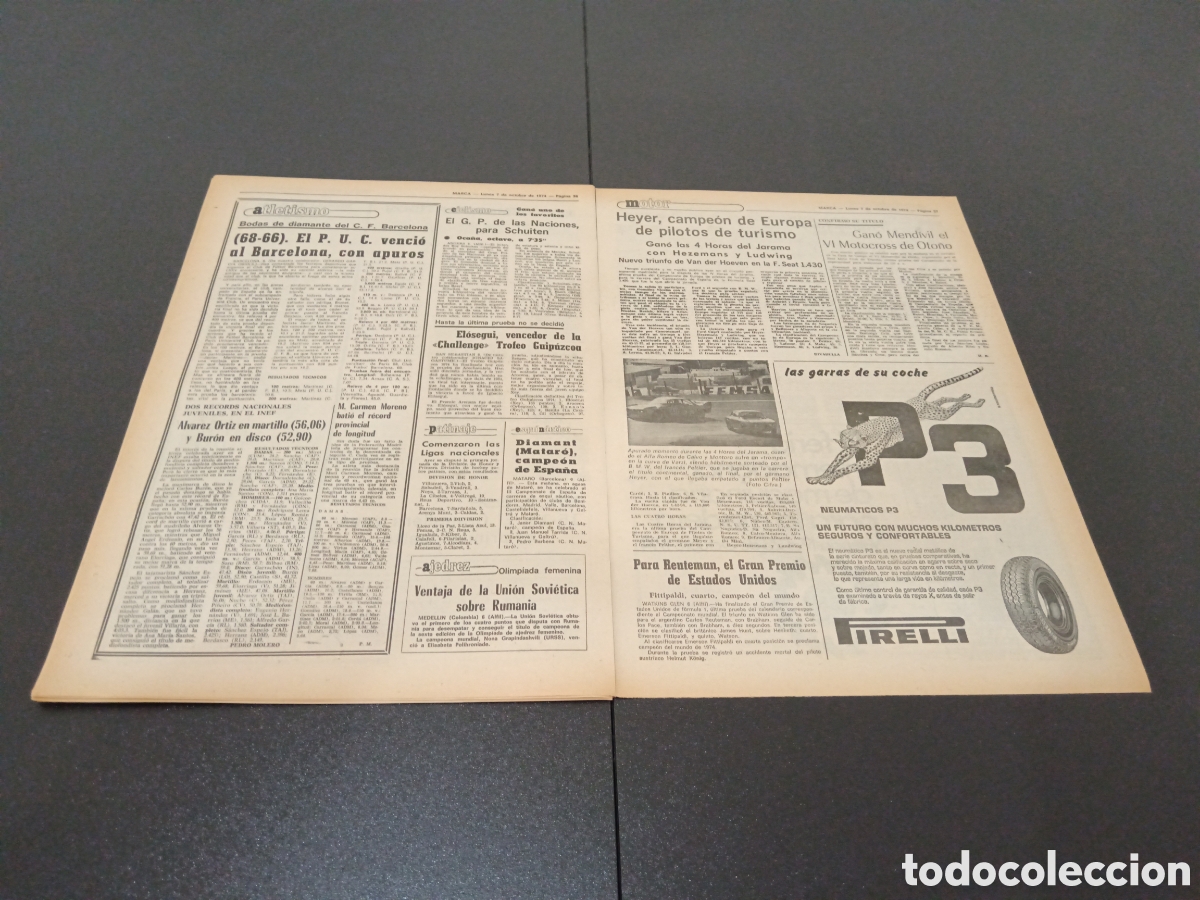 Coleccionismo deportivo: MARCA 07/10/1974 - Foto 15