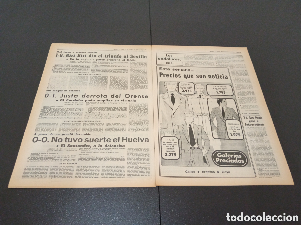 Coleccionismo deportivo: MARCA 14/10/1974 - Foto 3