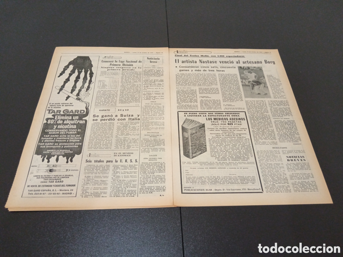Coleccionismo deportivo: MARCA 14/10/1974 - Foto 6