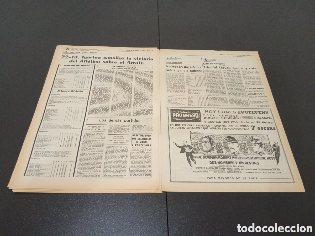 Coleccionismo deportivo: MARCA 14/10/1974 - Foto 7