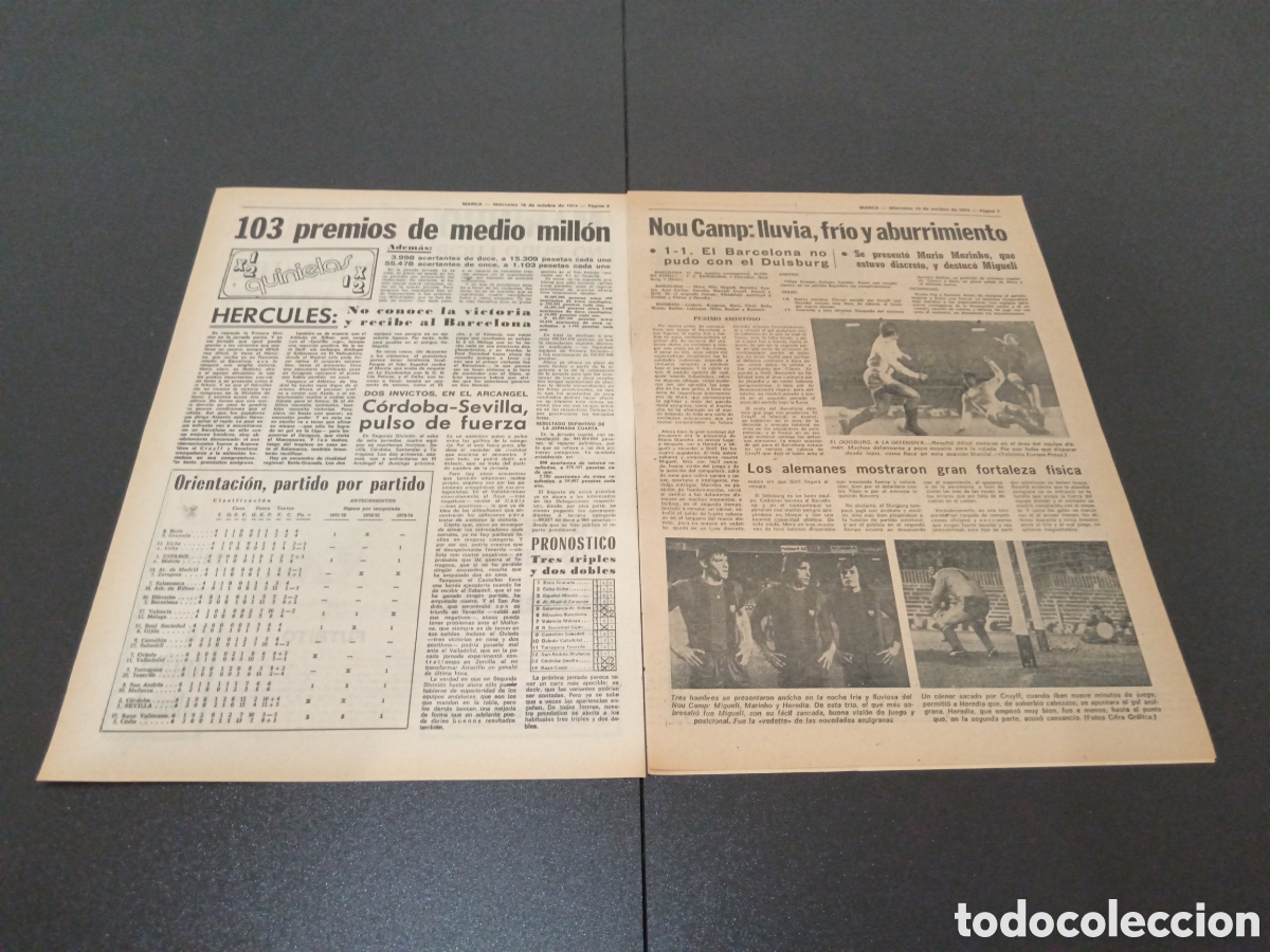Coleccionismo deportivo: MARCA 16/10/1974 - Foto 2