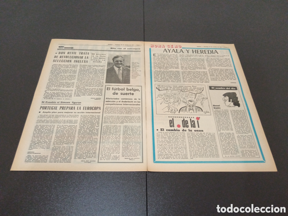 Coleccionismo deportivo: MARCA 20/10/1974 - Foto 2