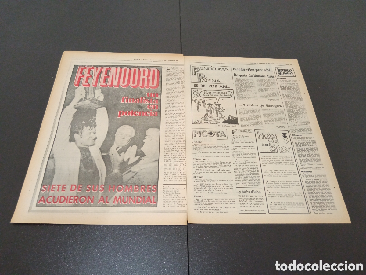 Coleccionismo deportivo: MARCA 20/10/1974 - Foto 6