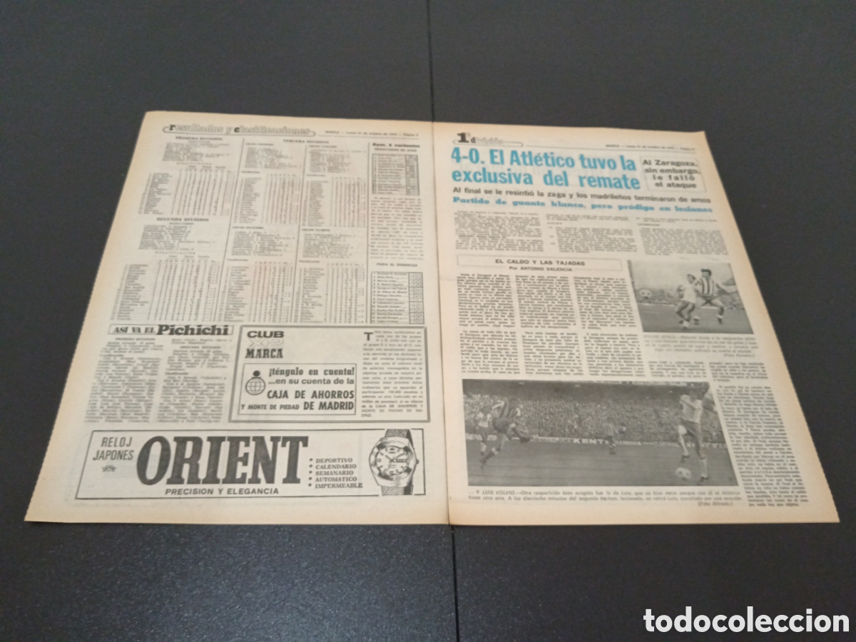 Coleccionismo deportivo: MARCA 21/10/1974 - Foto 2